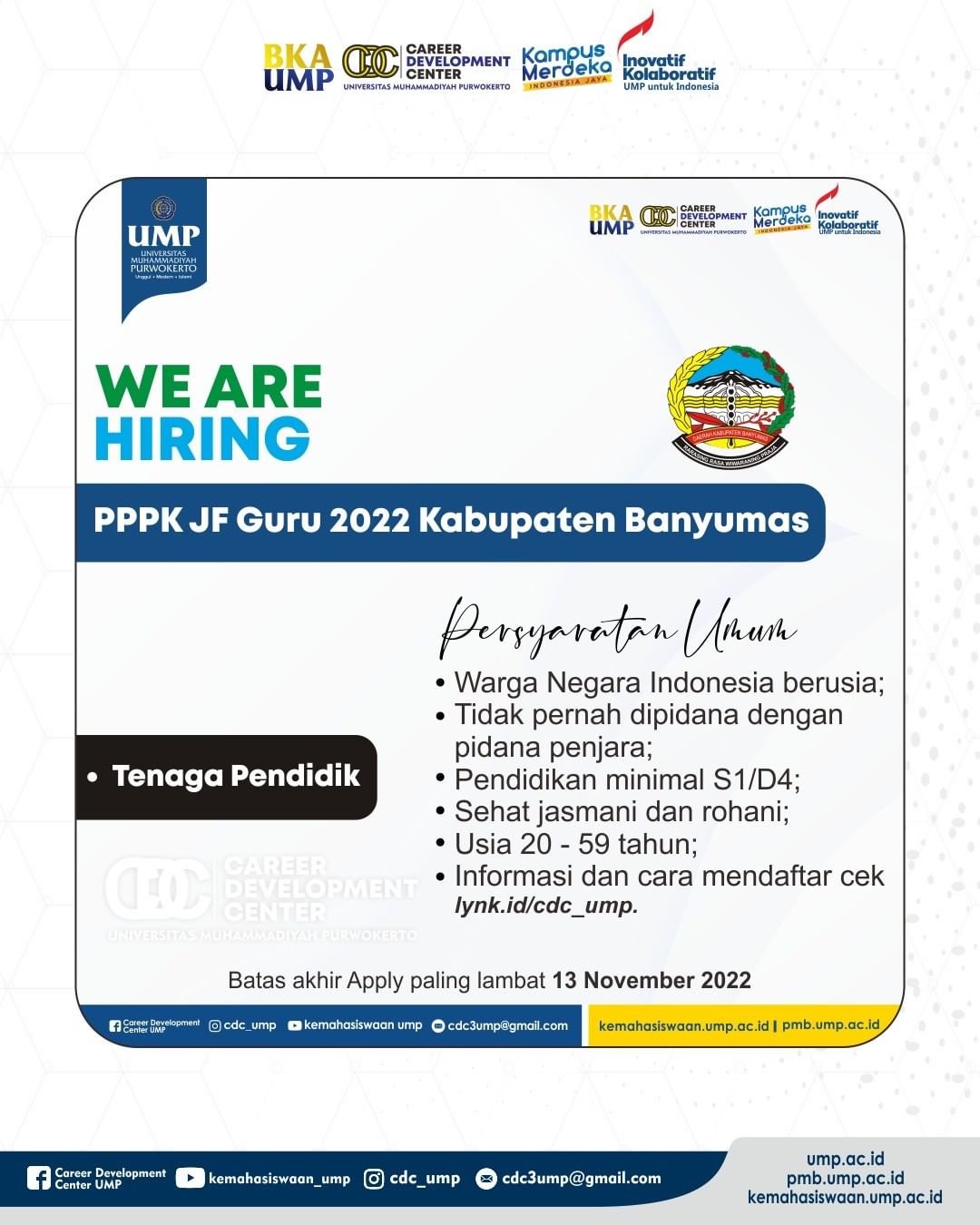 PPPK JF Guru 2022 Kabupaten Banyumas