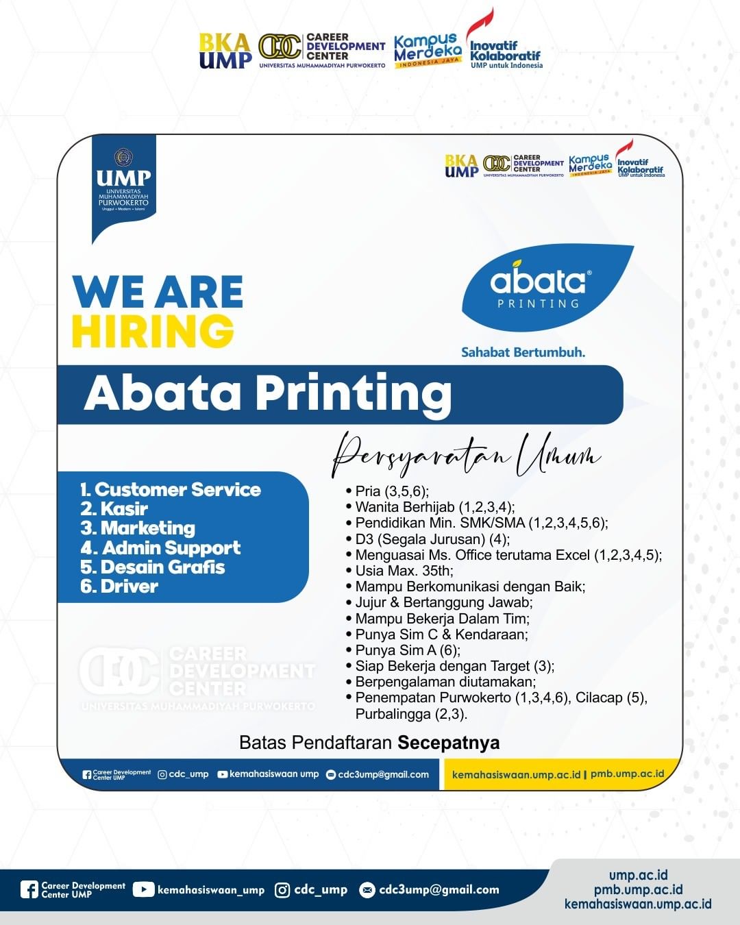 Kerja Abata Printing