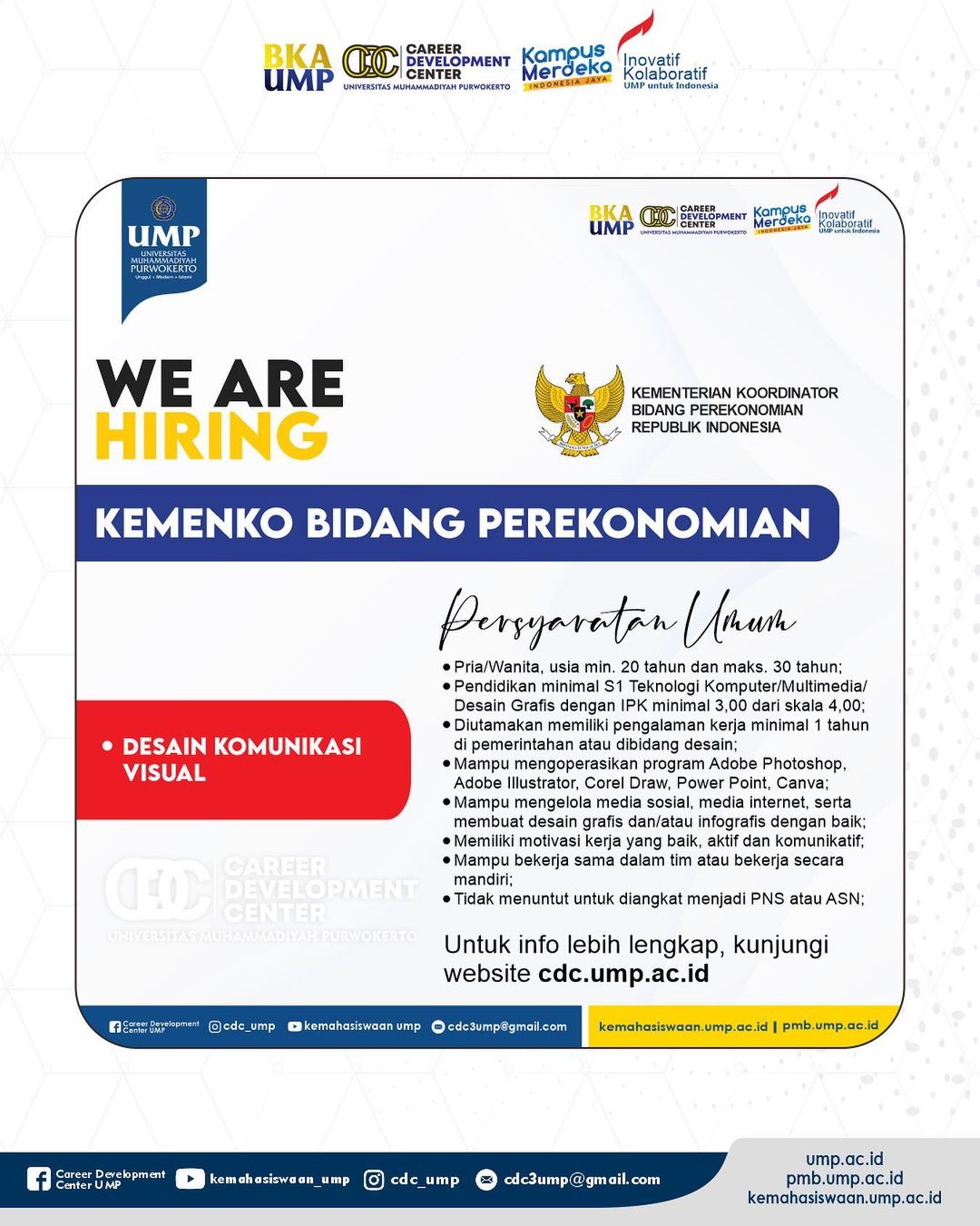 KEMENKO Bidang Perekonomian<br>– Desain Komunikasi Visual