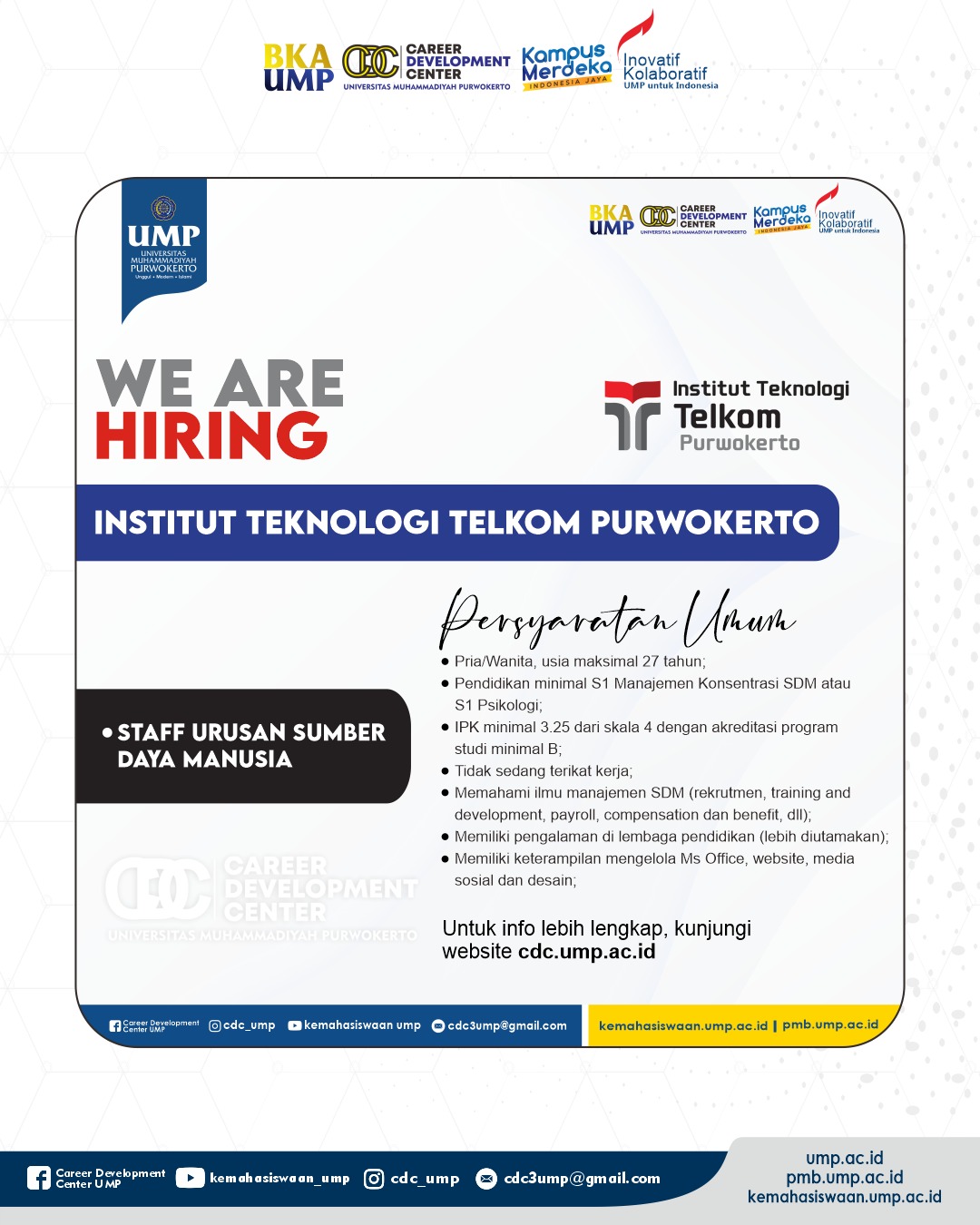 <br>Institut Teknologi Telkom Purwokerto