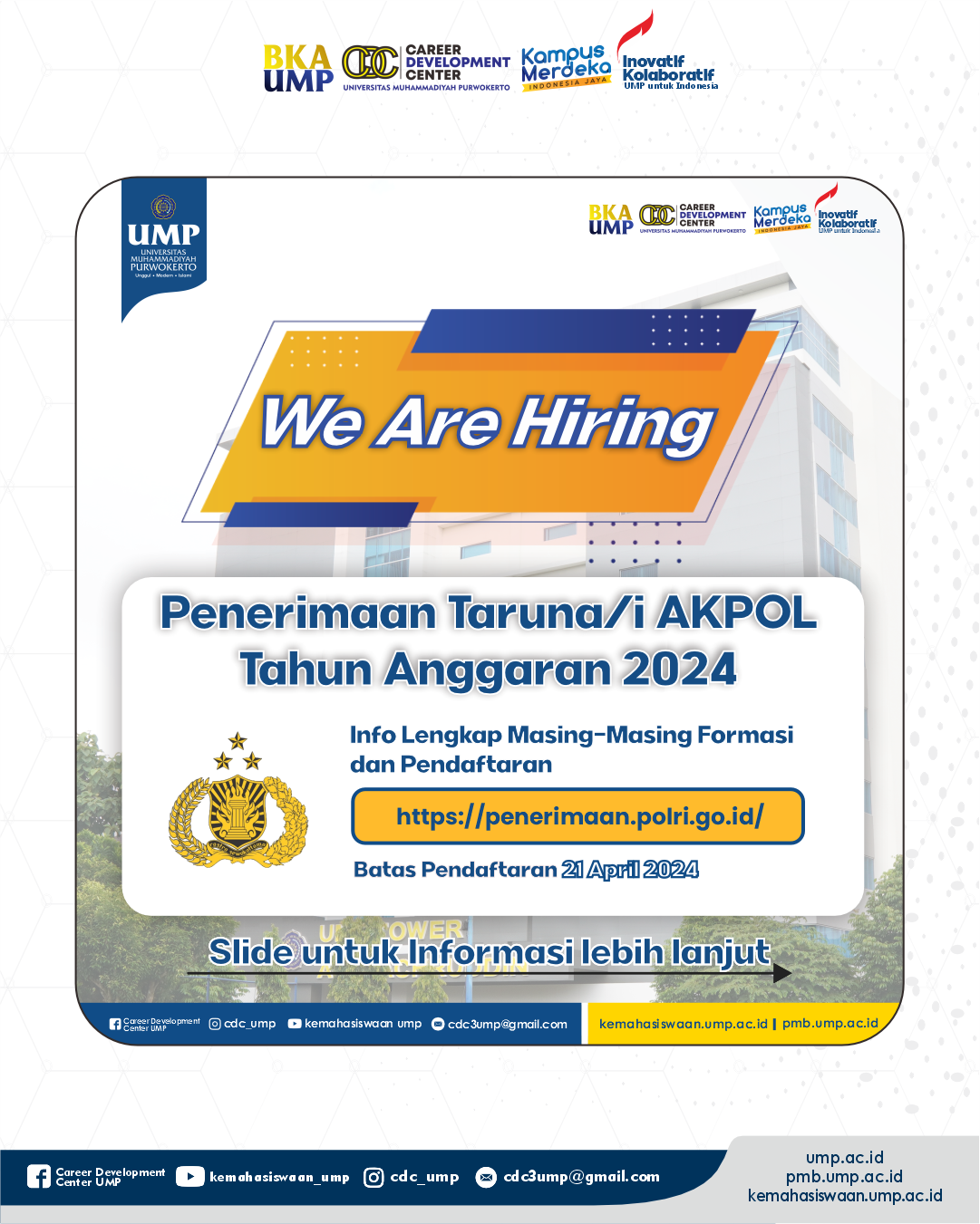 Penerimaan taruna/i AKPOL Tahun Anggaran 2024