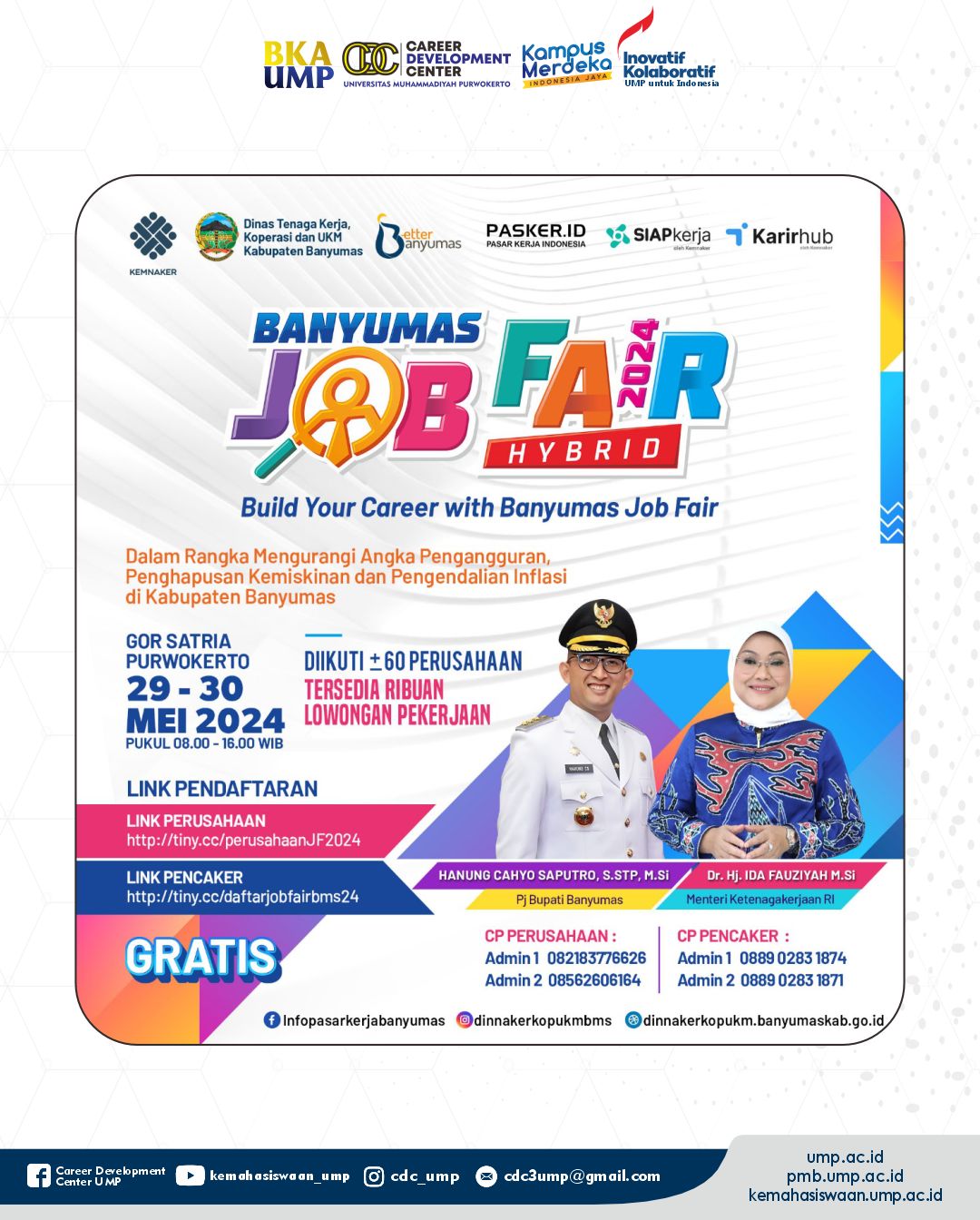 JOB FAIR BANYUMAS 2024 “BUILD YOUR CAREER WITH BANYUMAS JOB FAIR”